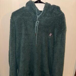 Cozy Green Hooded Sweater and Shorts